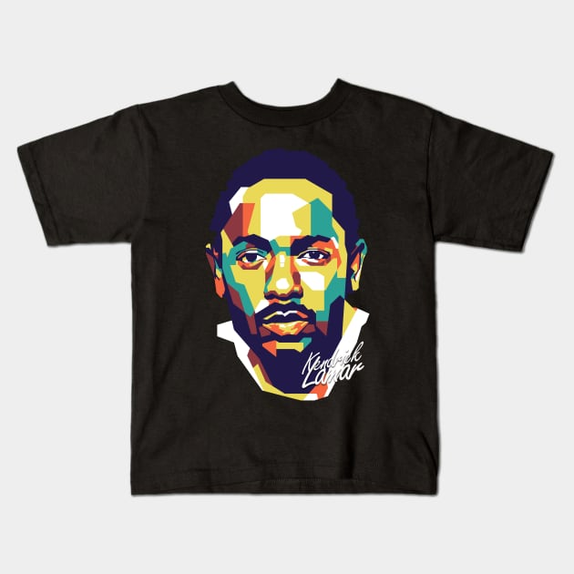 Kendrick Lamar on WPAP #2 Kids T-Shirt by pentaShop